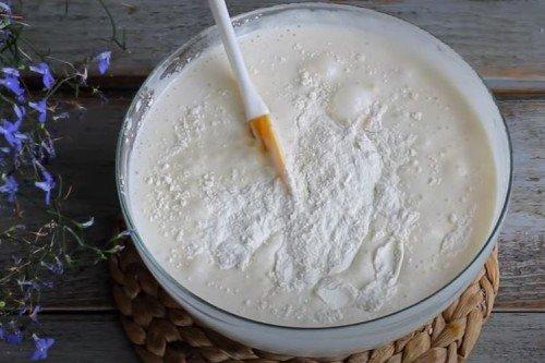 Bizcocho de kéfir con vainilla - receta paso a paso