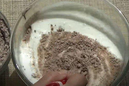 Bizcocho de kéfir con cacao - receta paso a paso