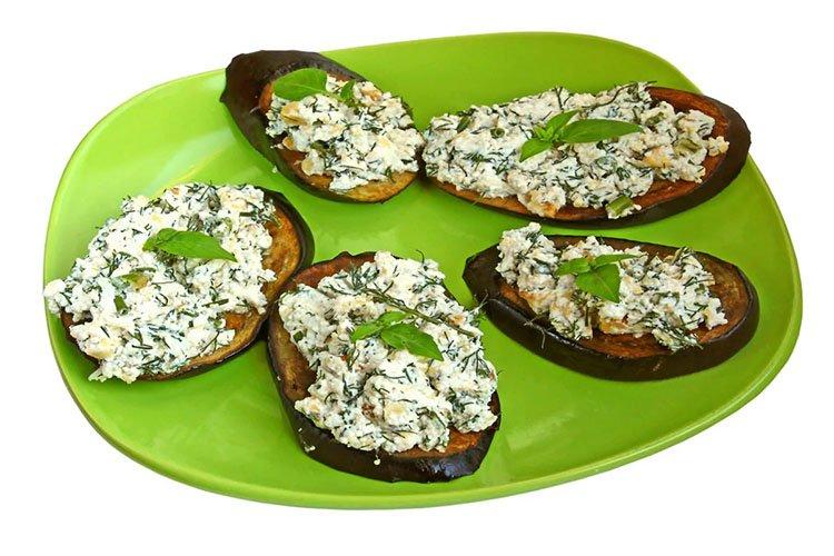 Eggplant with Cottage Cheese in the Oven - Eggplant Dishes Recipes