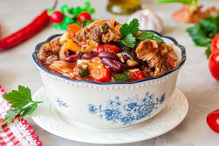Eggplant with Beans - Eggplant Dishes Recipes