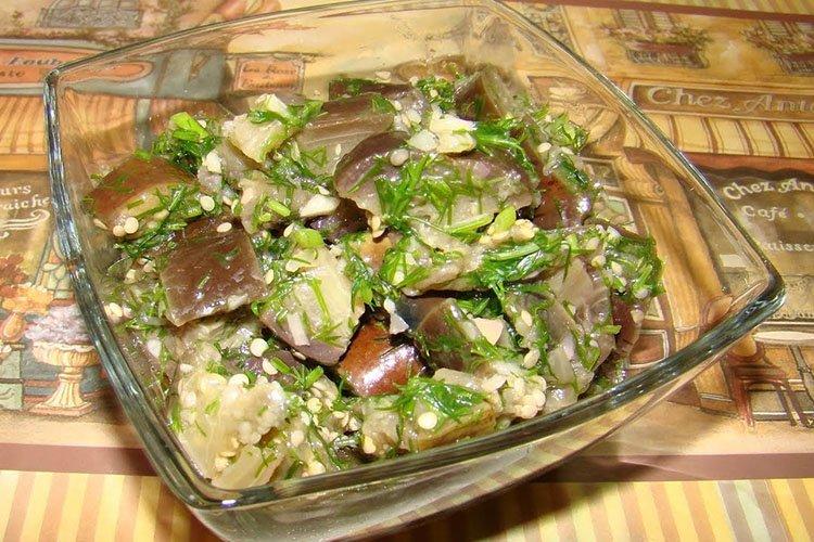 Mushrooms in Oil from Eggplant - Eggplant Dishes Recipes