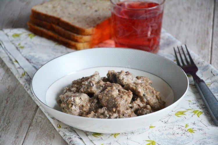 Beef Liver in Sour Cream - Recipes