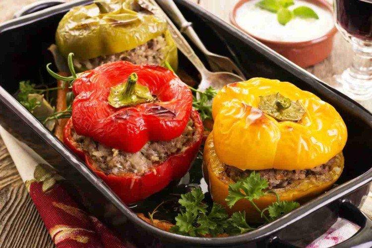 Bell Peppers Stuffed with Buckwheat and Cheese - Recipes