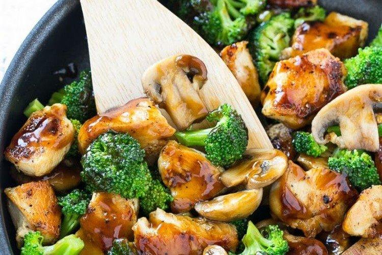 Setas con verduras - recetas