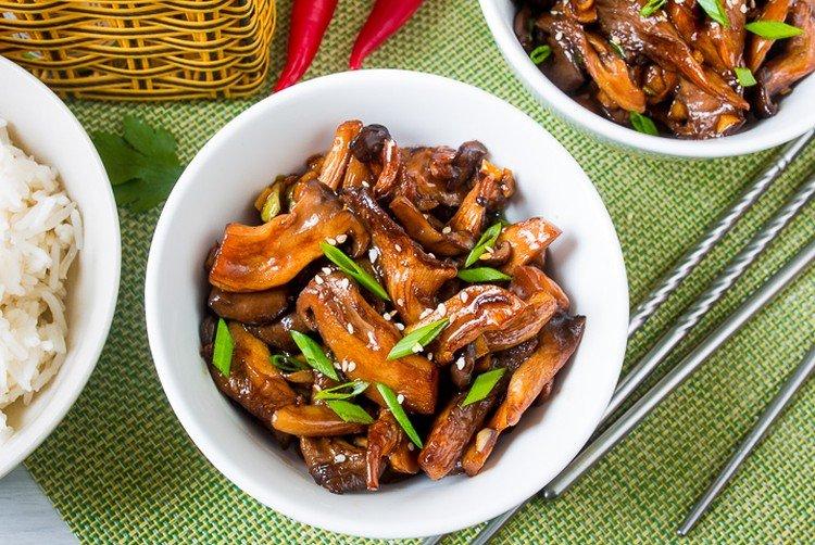 Setas con miel - recetas
