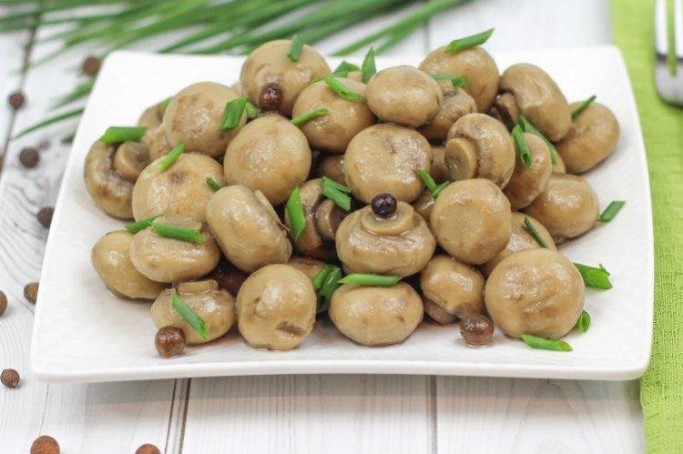 Setas marinadas sin aceite - recetas