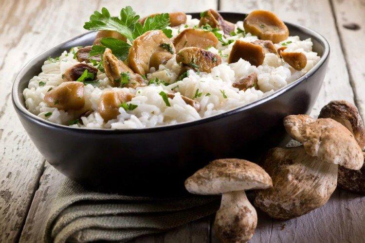 Risotto con setas - recetas
