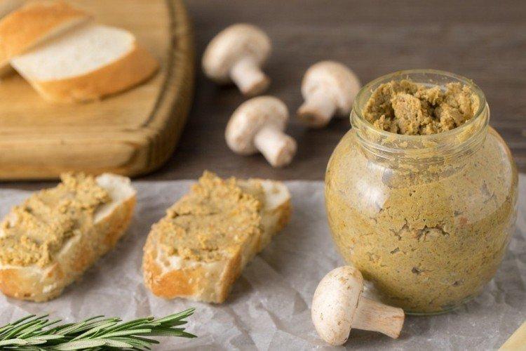 Paté de setas y calabacín - recetas