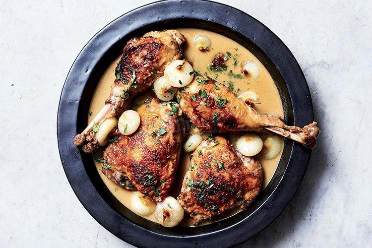Turkey in Garlic Sauce - Recipes