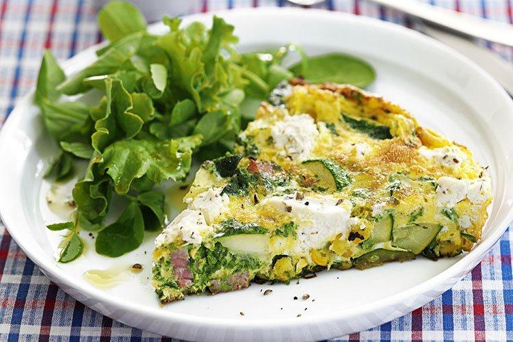 Frittata de calabacín - Recetas de platos de calabacín