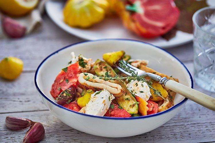 Squid with Vegetables - Recipes