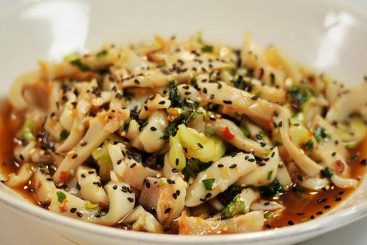 Appetizer Salad with Squid and Sesame - Recipes