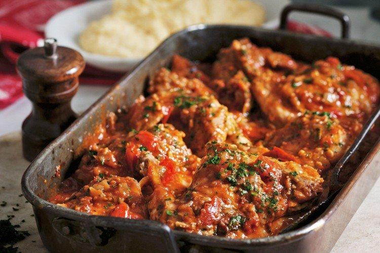 Conejo con adjika - recetas