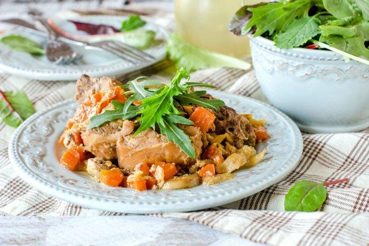 Conejo con verduras y salsa de soja - recetas