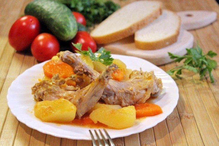 Conejo en caldero - recetas