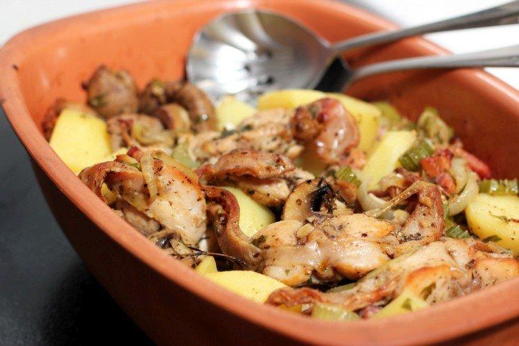 Carne de conejo en cazuela de barro - recetas