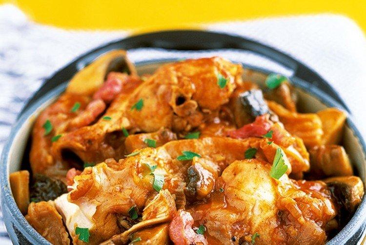Conejo al coñac - recetas