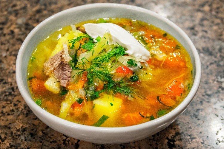 Shchi (Cabbage Soup) with Meat - Recipes