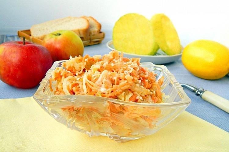 Turnip, Carrot, and Cheese Salad - Recipes
