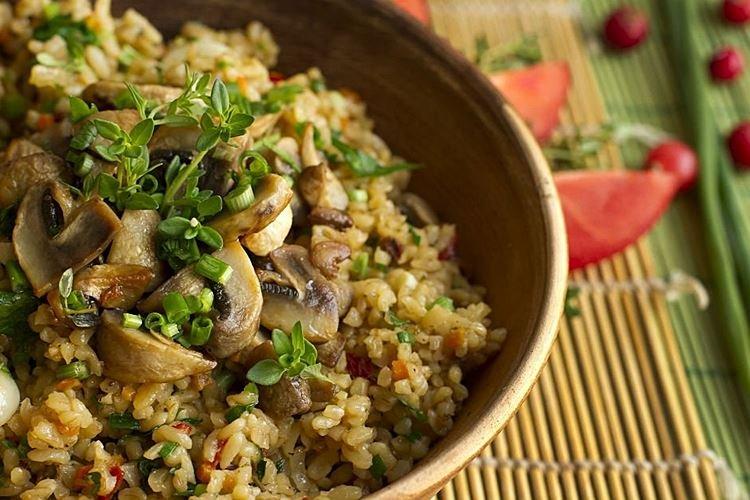 Bulgur with Mushrooms and Turnips - Recipes