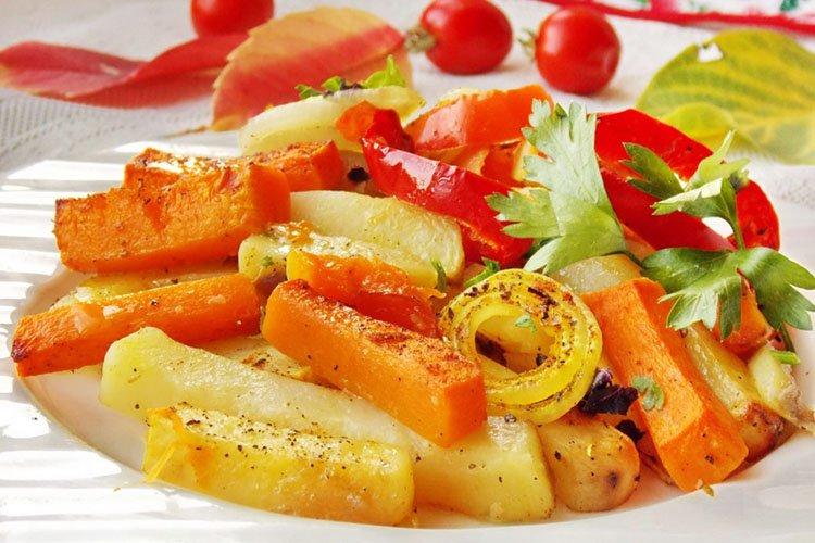 Pumpkin Baked with Potatoes - Recipes