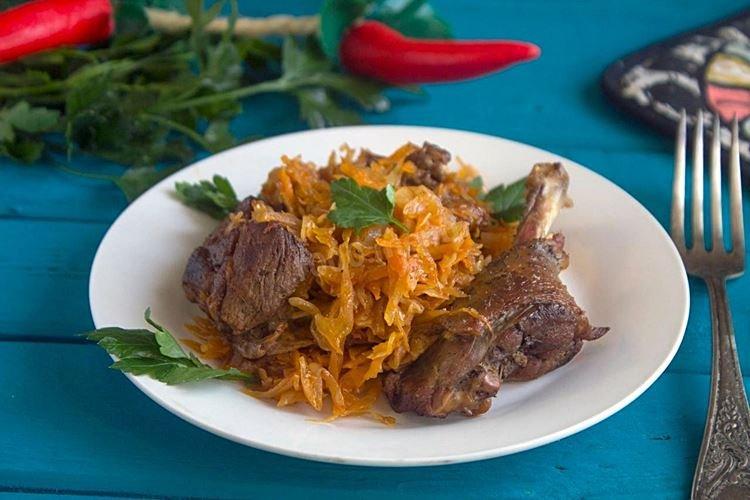 Braised Duck with Cabbage - Recipes