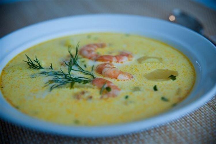 Cheese Soup with Shrimp - Recipes