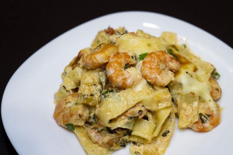 Pasta with Shrimp and Cheese Sauce - Recipes