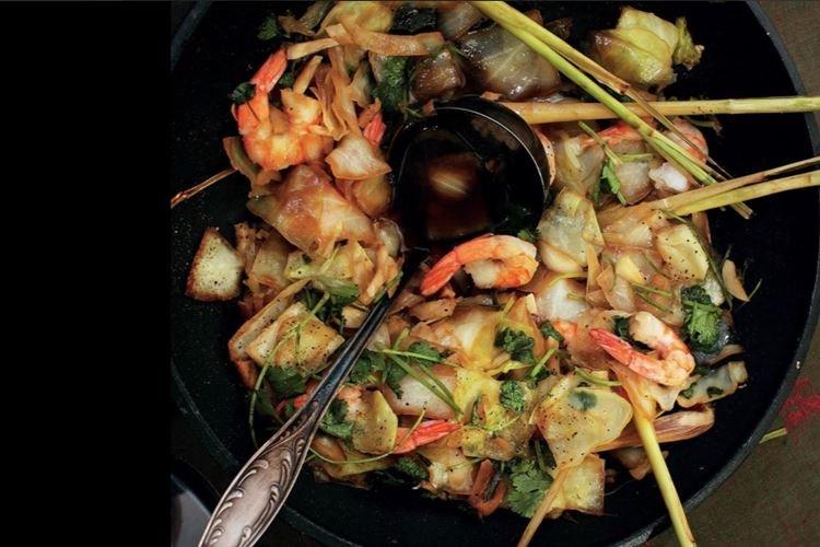 Cabbage with Shrimp - Recipes