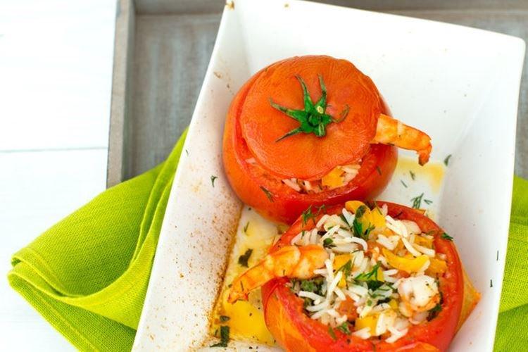 Stuffed Tomatoes with Shrimp - Recipes