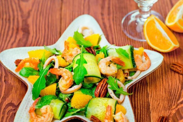 Salad with Shrimp and Arugula - Recipes