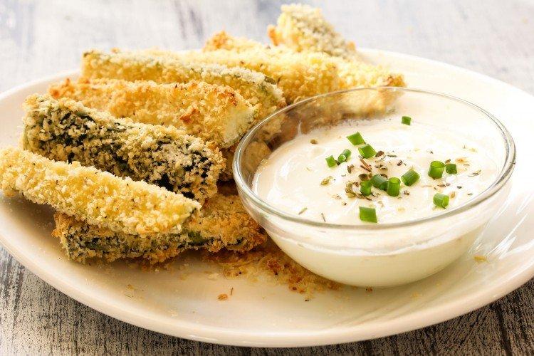 Baked Zucchini in Breadcrumbs - Oven Dishes Recipes