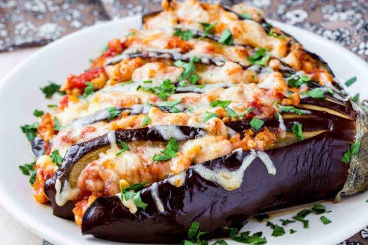 Eggplant with Ham - Oven Dishes Recipes