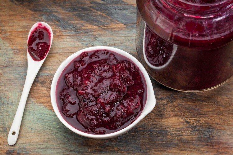 Salsa de arándanos rojos para carne en olla de cocción lenta - recetas