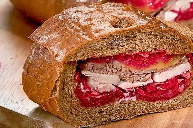 Red cabbage sandwiches for New Year 2021 - recipes