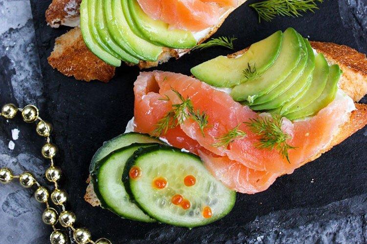 Sandwiches mit Lachs und Avocado - Rezepte