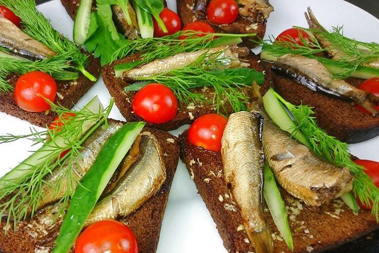 Mosaic Sprat Sandwiches - Recipes