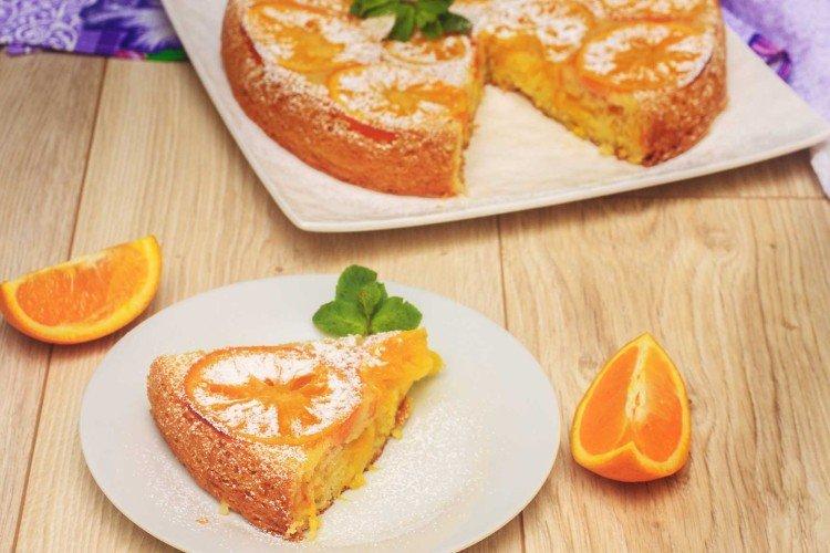 Pastel rápido de naranjas para el té - recetas
