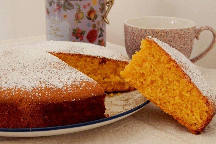 Pastel rápido de calabaza para el té - recetas