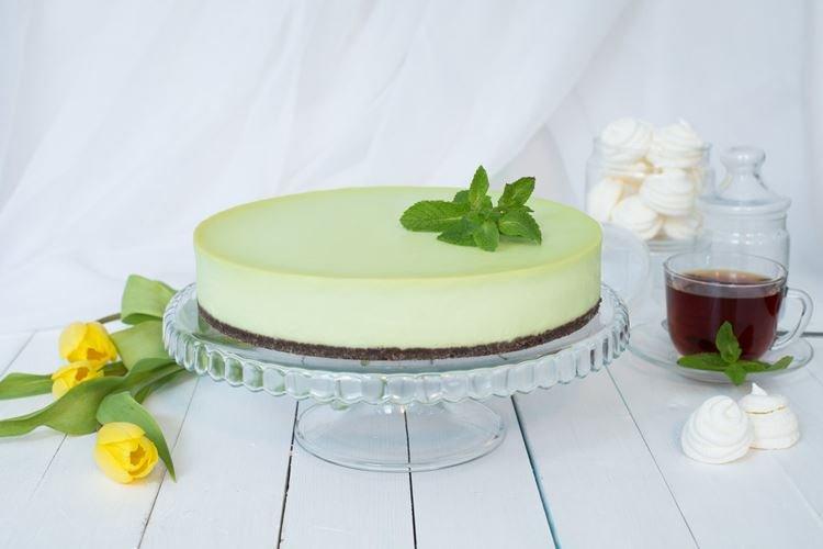 Mint Cheesecake - Homemade Recipe