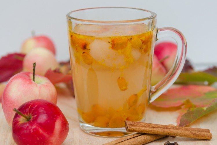Compota de manzana y espino amarillo - Qué preparar con espino amarillo para el invierno