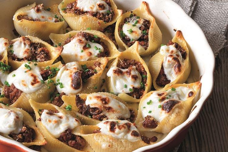 Conchiglioni con carne picada - Qué cocinar con carne picada