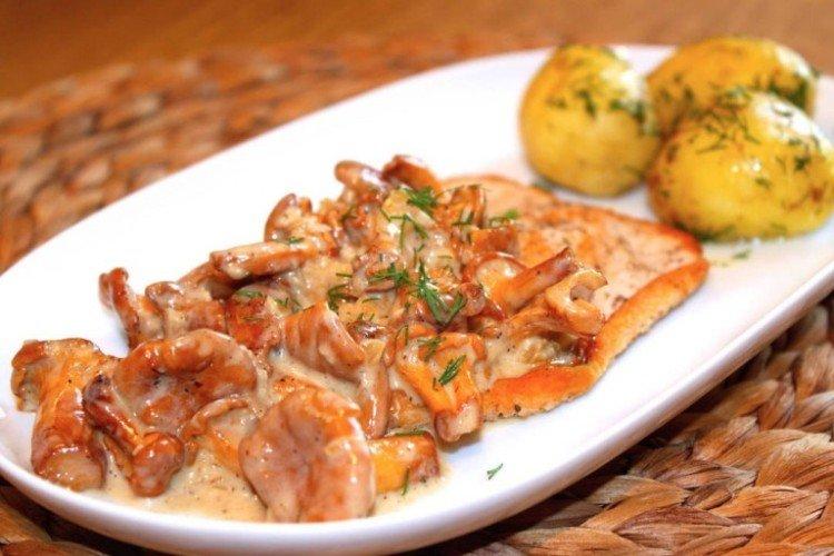 Turkey Fillet with Chanterelles - What to Cook with Turkey Fillet Recipes