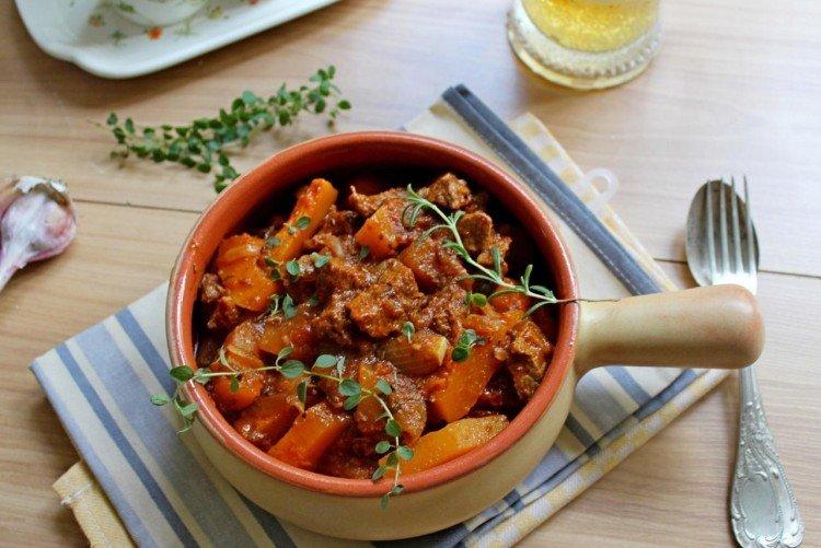 Beef with Pumpkin in Beer - What to Cook with Beef Recipes