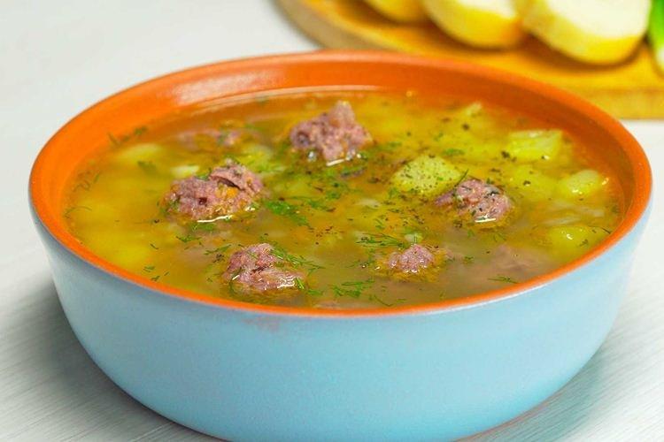 Vegetable Soup with Meatballs - Ground Beef Recipes