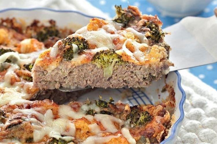 Meat Casserole with Broccoli and Cauliflower - Ground Beef Recipes
