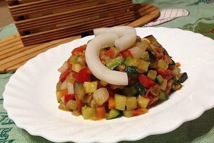 Ratatouille with Squid - What to Cook with Squid Recipes