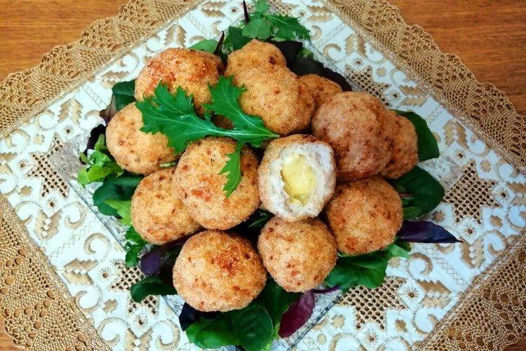 Chicken Balls with Cheese - What to Cook with Ground Chicken