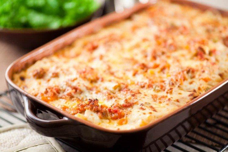 Casserole with Ground Chicken and Pine Nuts - What to Cook with Ground Chicken