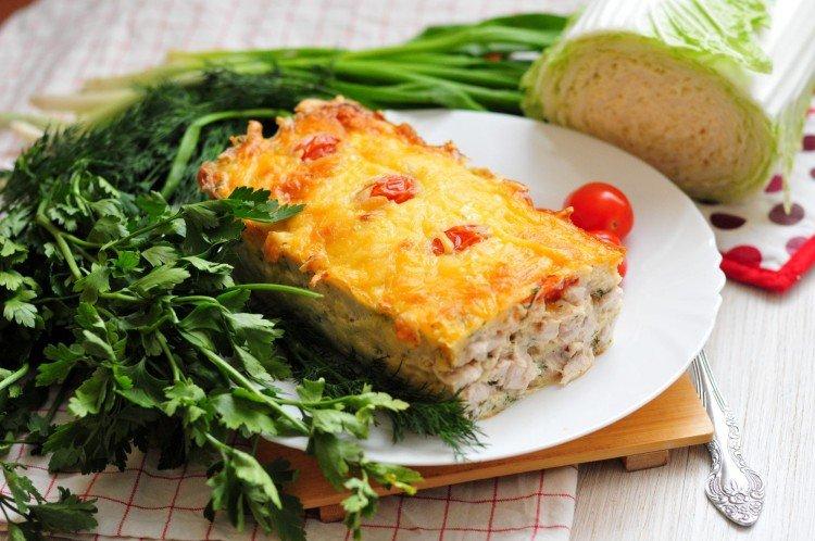 Fillet and Cabbage Casserole - What to Cook with Chicken Fillet Recipes
